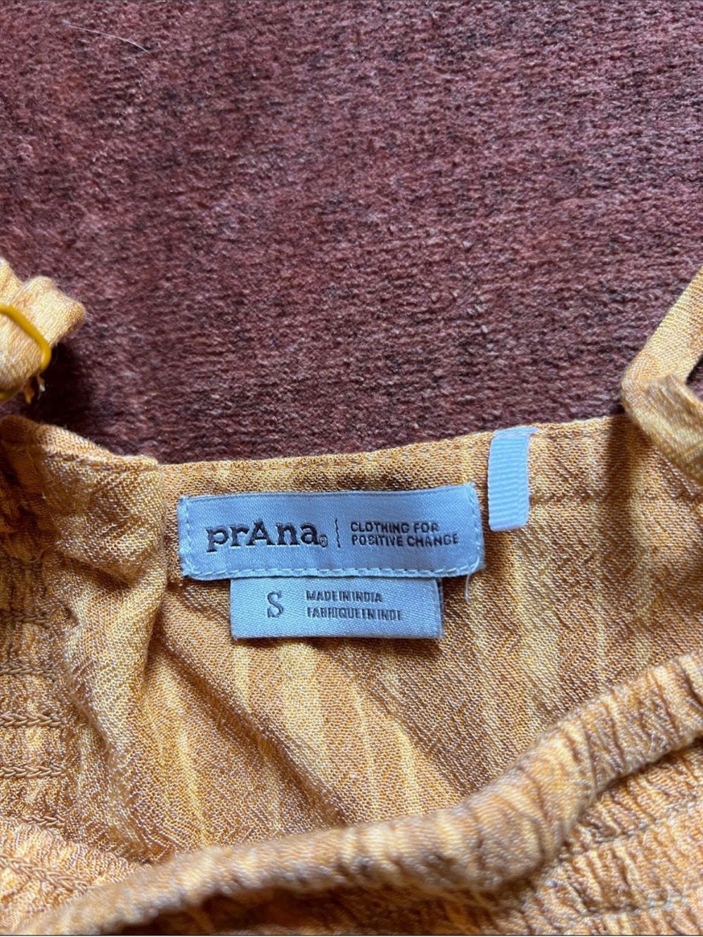Prana orange Smocked Jumpsuit - Picture 3 of 5